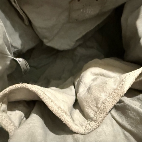 SOLD We The Free Free People Tote Bag backpack 100% cow leather cotton inter - Picture 12 of 16